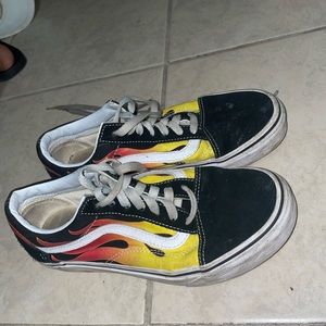 Fire themed Vans